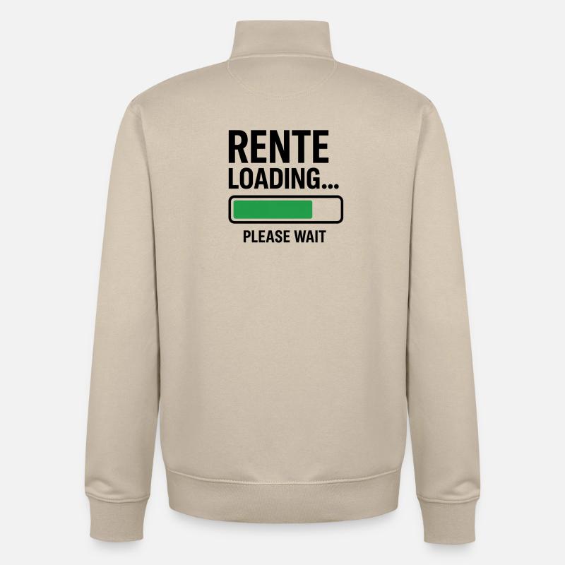 Rente Loading please wait - Unisex Organic Zip Sweatshirt by Stanley/Stella - desert dust