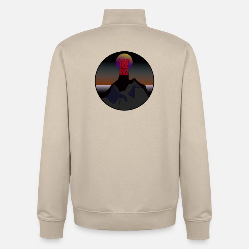 Inmanipulable - Sweat zippé unisexe en coton bio Stanley/Stella - beige crème