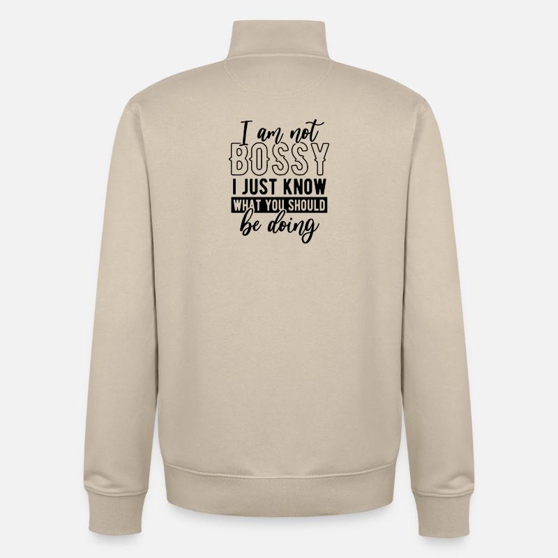Abstract Geometric Pattern Design - Unisex Organic Zip Sweatshirt by Stanley/Stella - desert dust