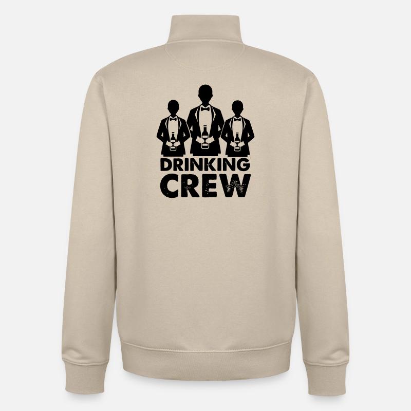 drinking_crew_01 - Unisex Organic Zip Sweatshirt von Stanley/Stella - Cremebeige