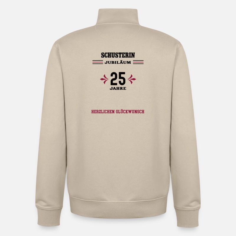 Shoemaker 25th anniversary 25th anniversary shoemaker - Unisex Organic Zip Sweatshirt by Stanley/Stella - desert dust