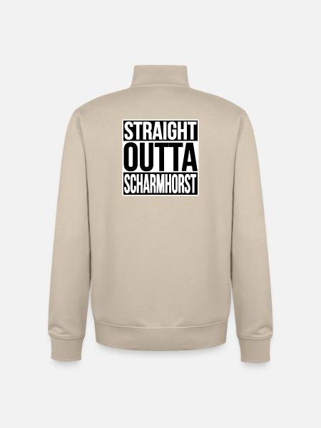 STRAIGHT OUTTA SCHARMHORST - Unisex Organic Zip Sweatshirt von Stanley/Stella - Cremebeige