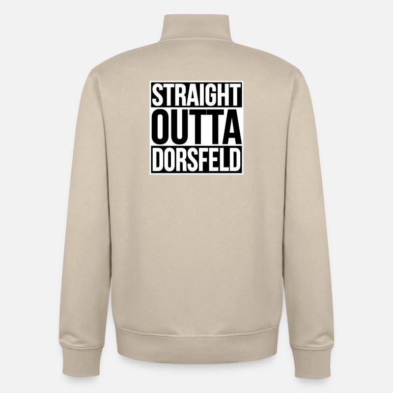 Straight Outta Dorsfeld - Unisex Organic Zip Sweatshirt von Stanley/Stella - Cremebeige