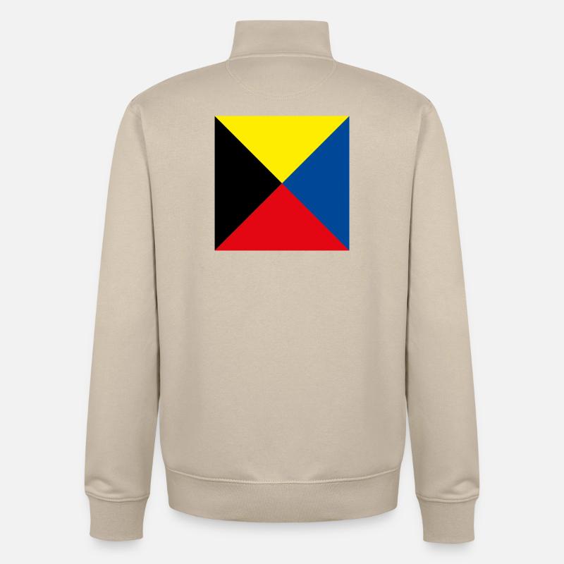 I_Require_A_Tug_Flag - Unisex Organic Zip Sweatshirt von Stanley/Stella - Cremebeige