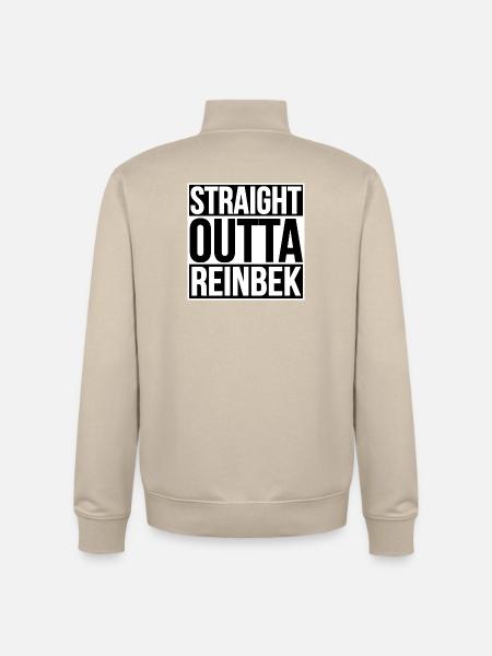 Straight Outta Reinbek - Unisex Organic Zip Sweatshirt by Stanley/Stella - desert dust