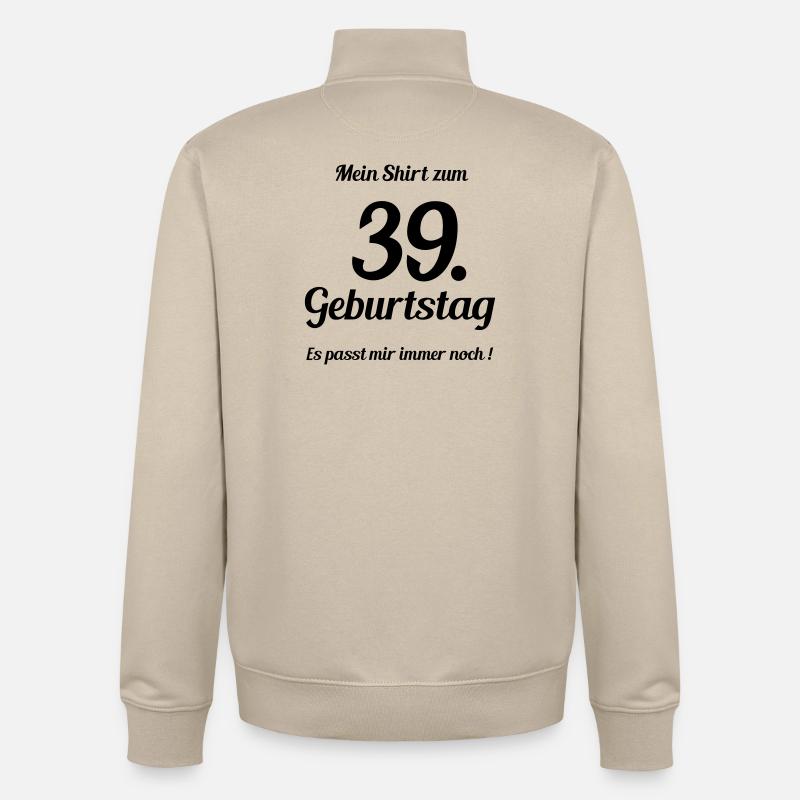 Passt seit 39 - Unisex Organic Zip Sweatshirt von Stanley/Stella - Cremebeige