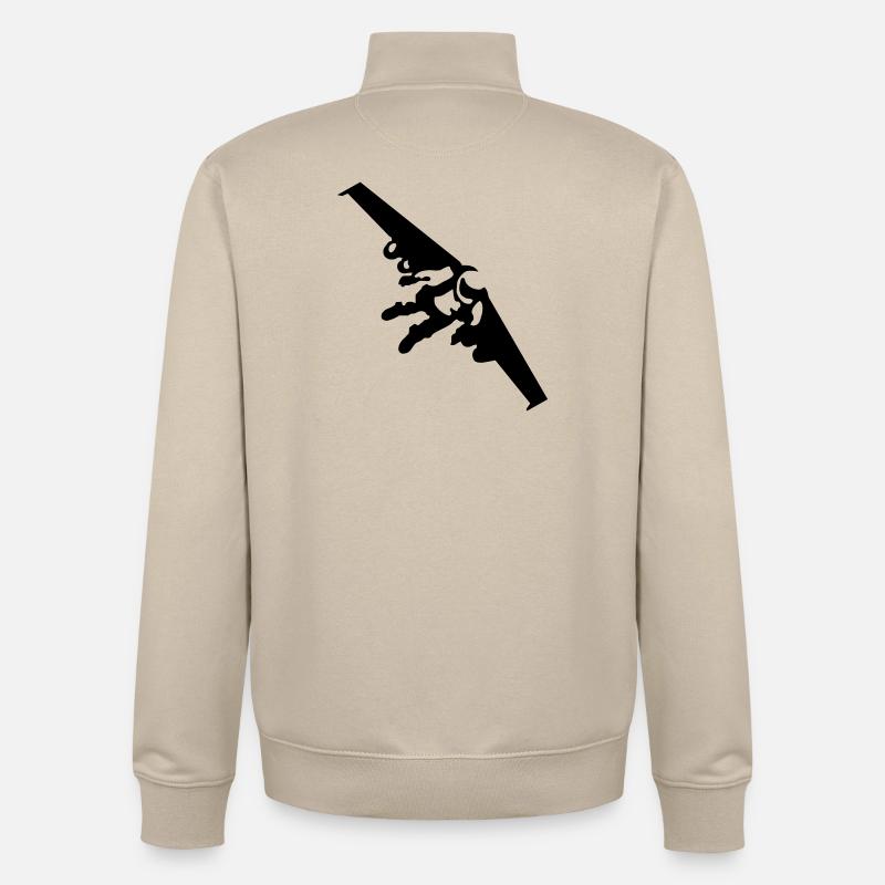 Jetman - Sweat zippé unisexe en coton bio Stanley/Stella - beige crème