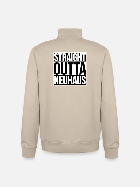 STRAIGHT OUTTA NEUHAUS - Unisex Organic Zip Sweatshirt by Stanley/Stella - desert dust