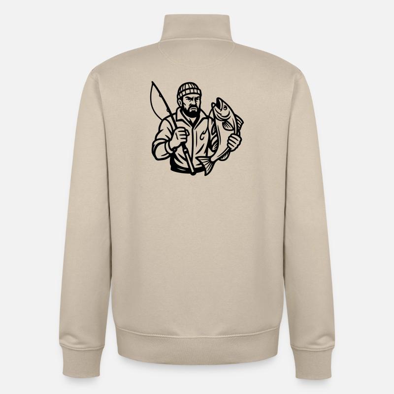 Angler - Unisex Organic Zip Sweatshirt von Stanley/Stella - Cremebeige