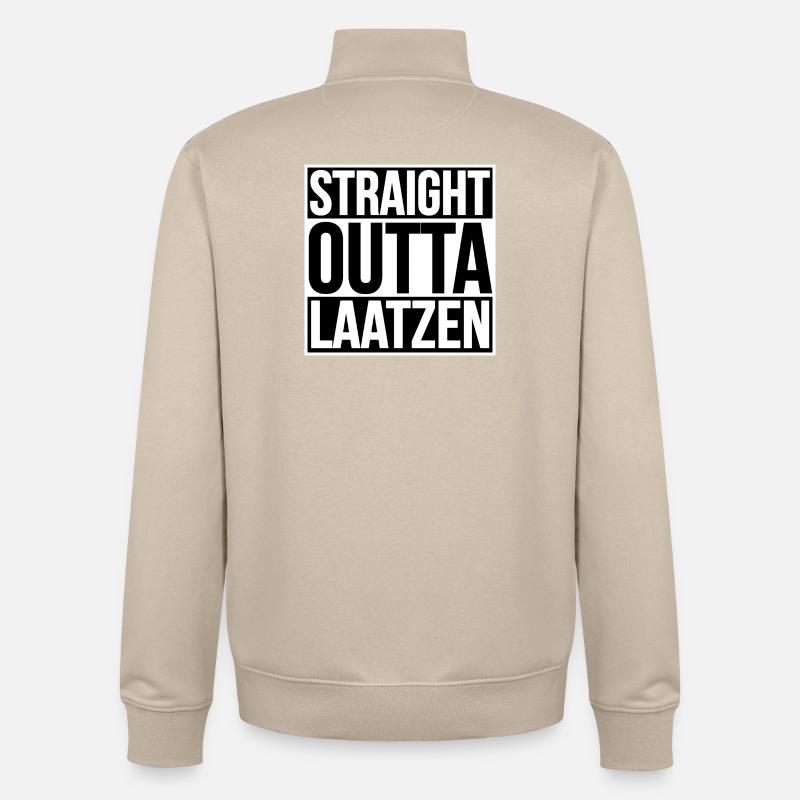 Straight Outta Laatzen - Unisex Organic Zip Sweatshirt by Stanley/Stella - desert dust
