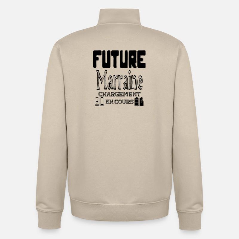 Future Godmother Loading In Progress - Unisex Organic Zip Sweatshirt von Stanley/Stella - Cremebeige
