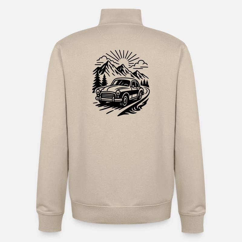 Oldtimer - Unisex Organic Zip Sweatshirt von Stanley/Stella - Cremebeige