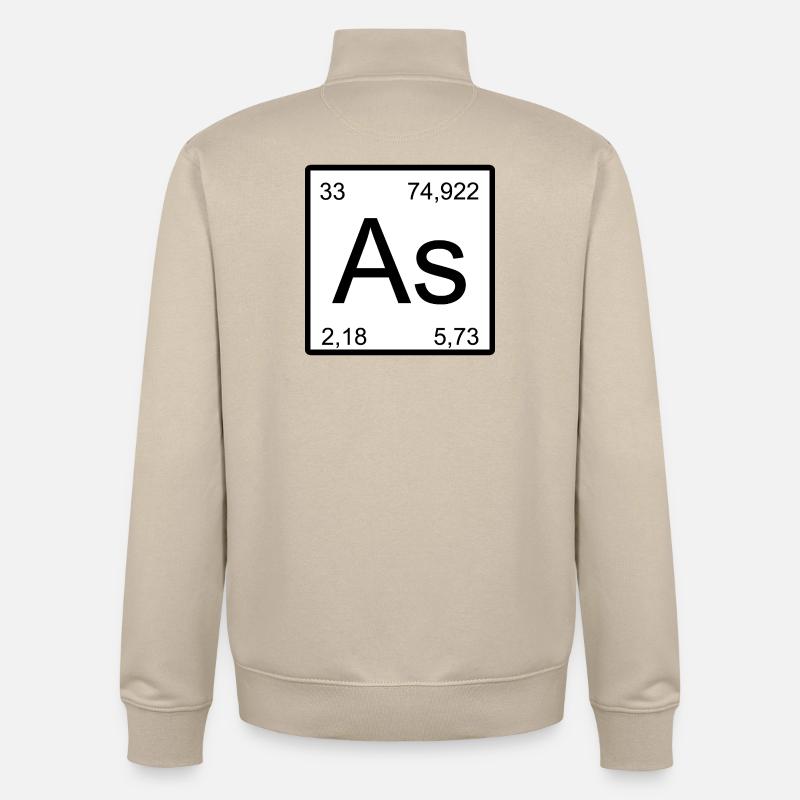 As Element Kunstdruck - Unisex Organic Zip Sweatshirt von Stanley/Stella - Cremebeige