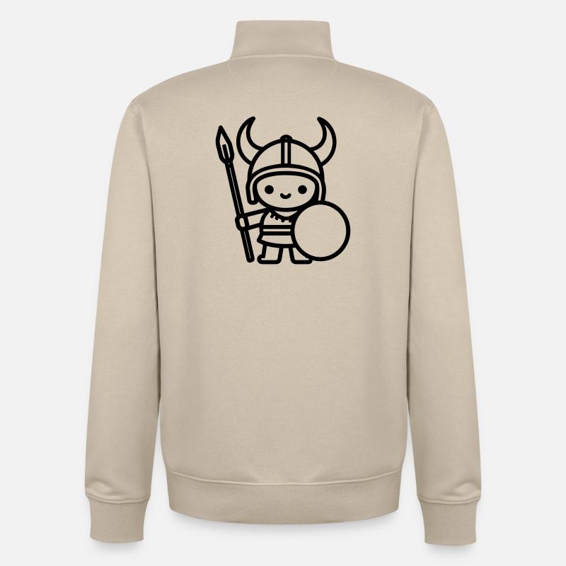 Krieger - Unisex Organic Zip Sweatshirt von Stanley/Stella - Cremebeige