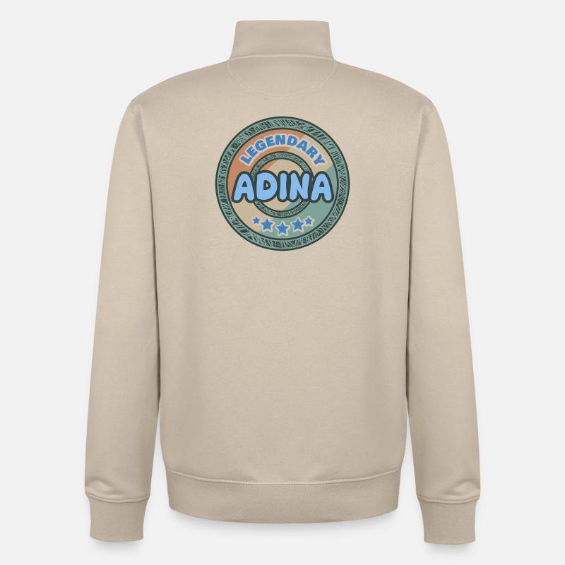 Geschenkidee Adina - Unisex Organic Zip Sweatshirt von Stanley/Stella - Cremebeige