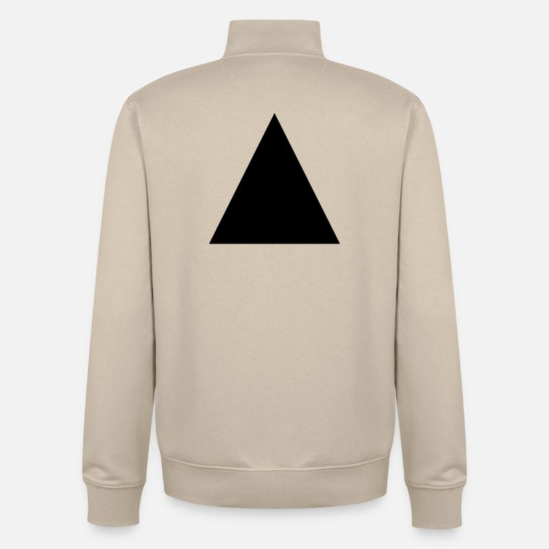 Triangle - Sweat zippé unisexe en coton bio Stanley/Stella - beige crème