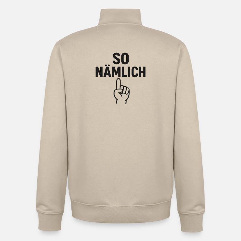 C’EST COMME ÇA - Sweat zippé unisexe en coton bio Stanley/Stella - beige crème