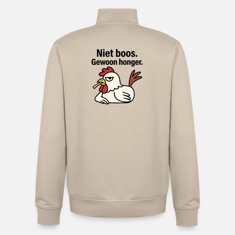 Werde nicht wütend. Nur Hunger. - Unisex Organic Zip Sweatshirt von Stanley/Stella - Cremebeige