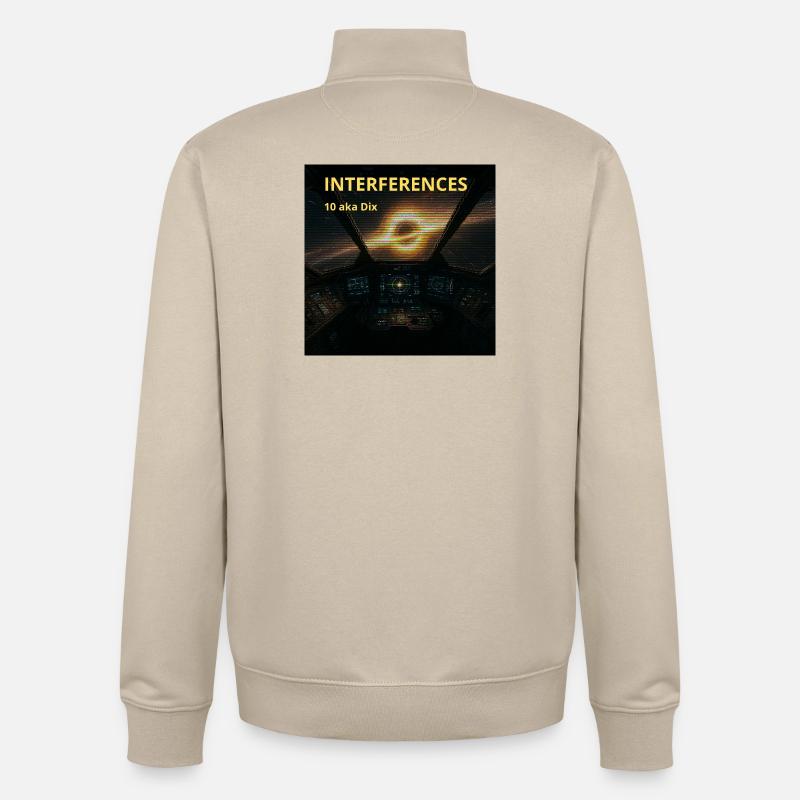 Nebula Cockpit Interference - Unisex Organic Zip Sweatshirt by Stanley/Stella - desert dust