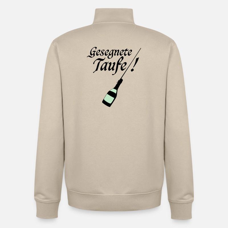 Taufe - Unisex Organic Zip Sweatshirt von Stanley/Stella - Cremebeige