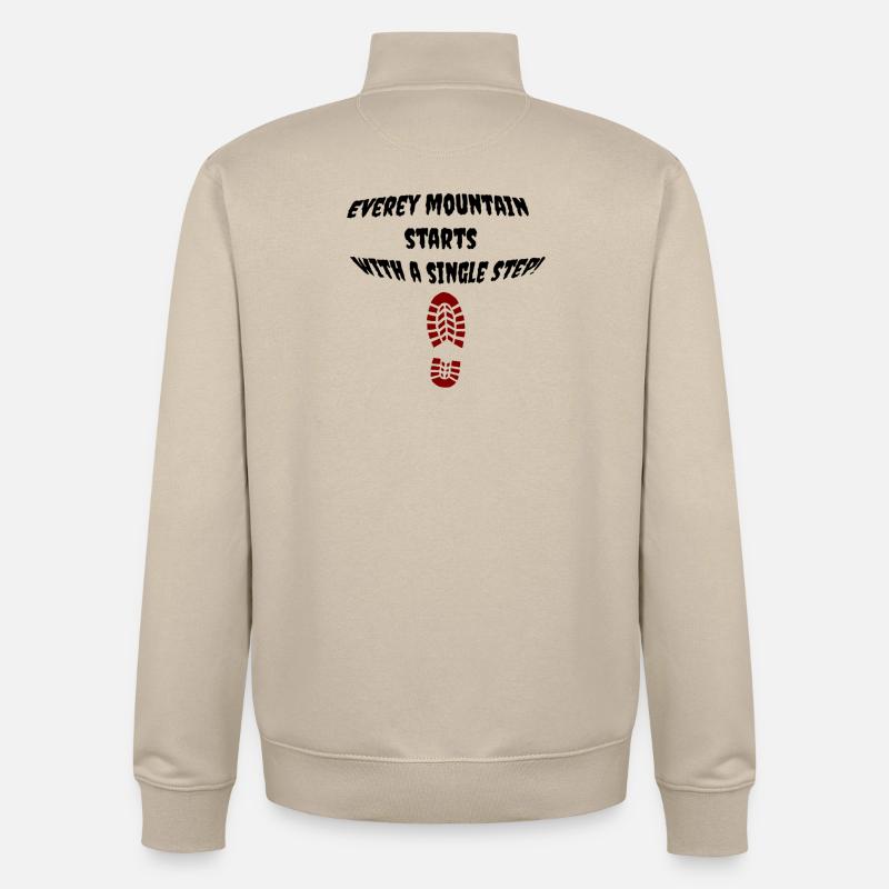 first_step - Sweat zippé unisexe en coton bio Stanley/Stella - beige crème