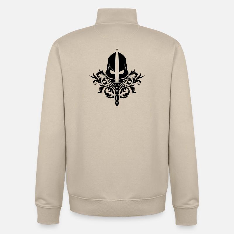 Diebessymbol – Tarnzeichen - Unisex Organic Zip Sweatshirt von Stanley/Stella - Cremebeige