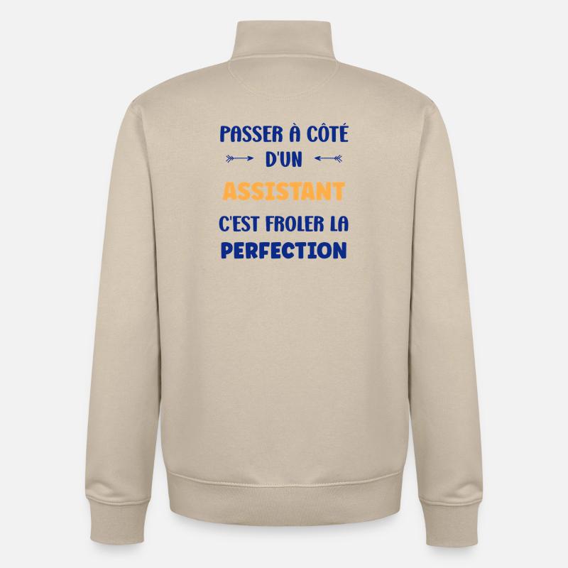 Lass einen Zauberer weg - Unisex Organic Zip Sweatshirt von Stanley/Stella - Cremebeige