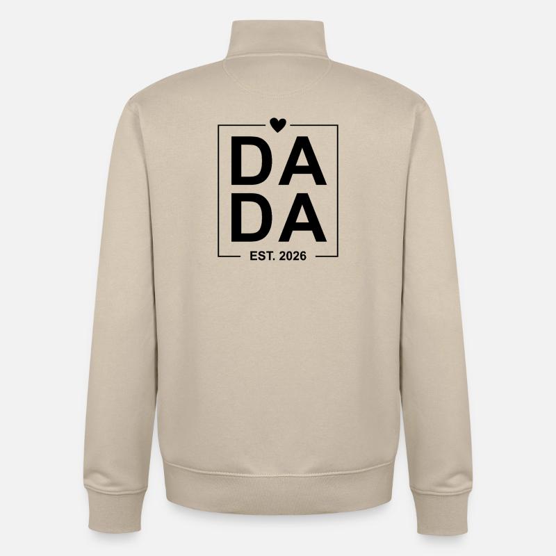 Dada Est. 2026 - Sweat zippé unisexe en coton bio Stanley/Stella - beige crème