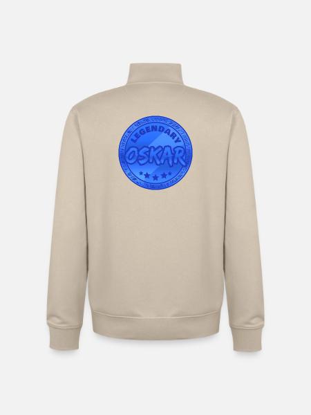 Oskar - Unisex Organic Zip Sweatshirt von Stanley/Stella - Cremebeige