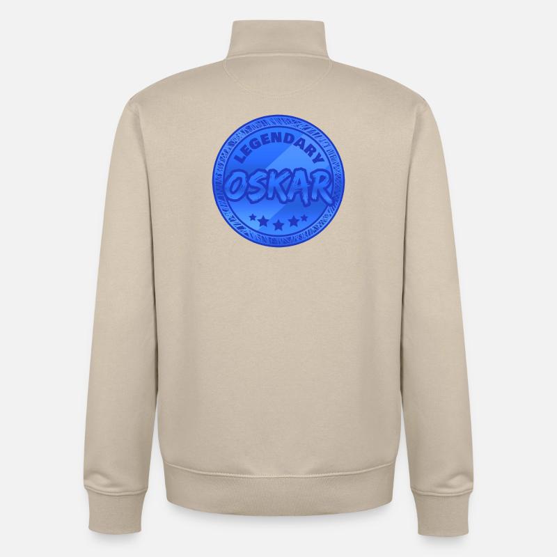 Oskar - Unisex Organic Zip Sweatshirt von Stanley/Stella - Cremebeige