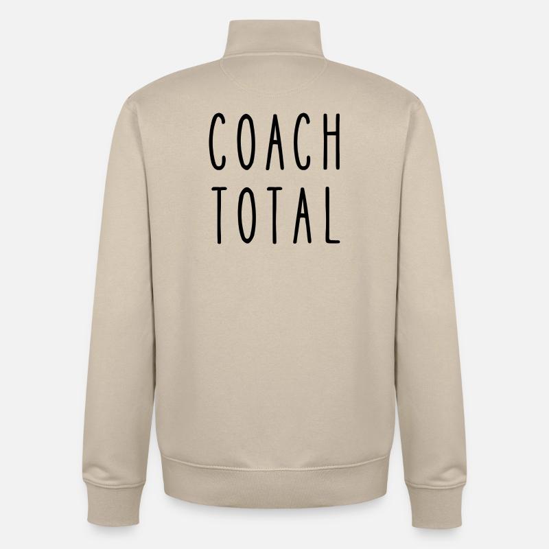coach total - Sweat zippé unisexe en coton bio Stanley/Stella - beige crème