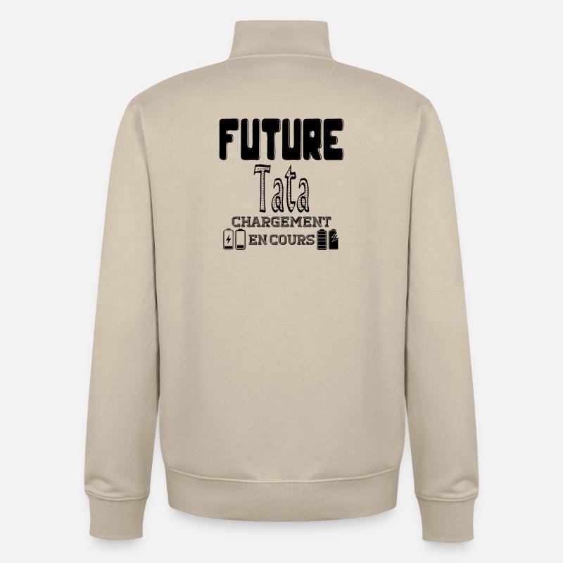Future Tata Loading In Progress - Unisex Organic Zip Sweatshirt by Stanley/Stella - desert dust