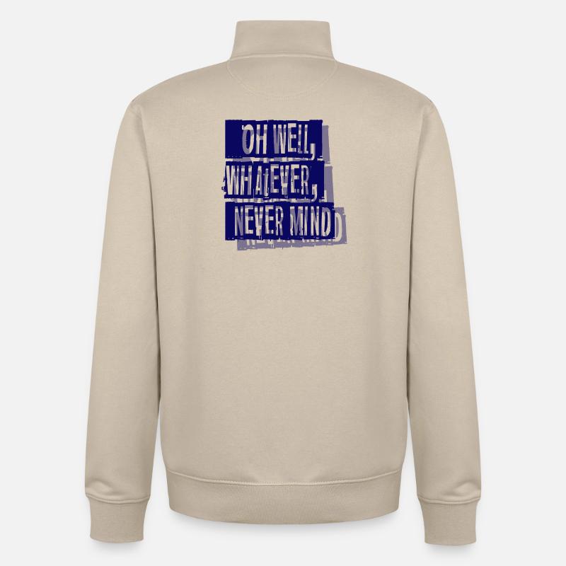 nevermind - Unisex Organic Zip Sweatshirt by Stanley/Stella - desert dust