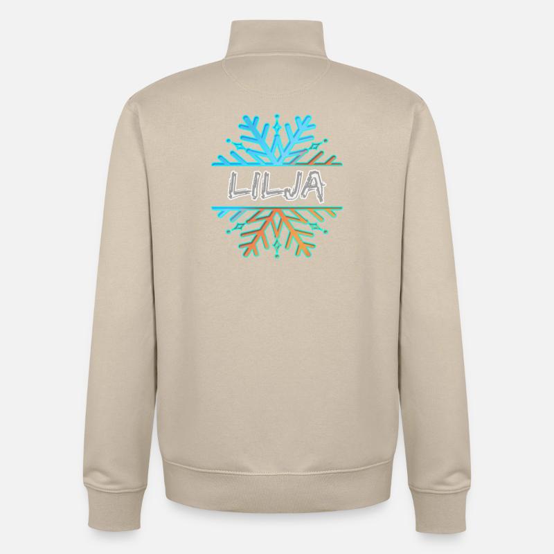 Lilja Lilja - Sweat zippé unisexe en coton bio Stanley/Stella - beige crème