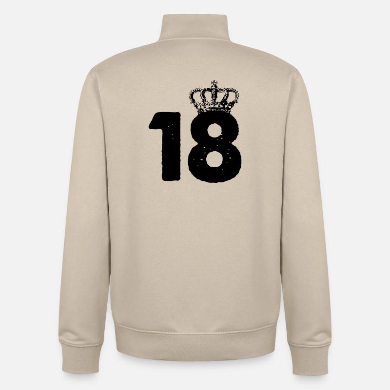 18 Krone - Unisex Organic Zip Sweatshirt von Stanley/Stella - Cremebeige