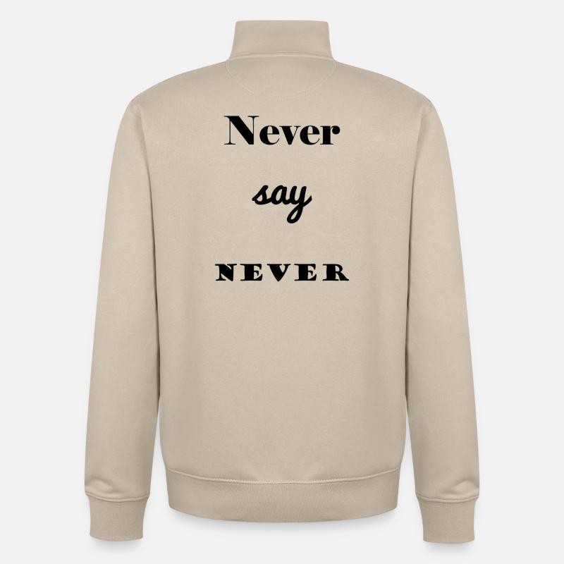 MESSAGE. CITATIONS. CITATIONS. HUMOUR. DRÔLE. PAPA - Sweat zippé unisexe en coton bio Stanley/Stella - beige crème