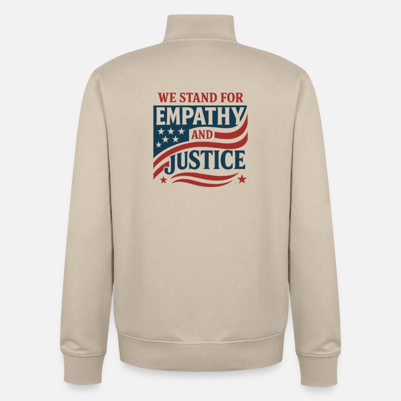 Forensic Nurse Practitioner Empathy & Justice - Unisex Organic Zip Sweatshirt von Stanley/Stella - Cremebeige