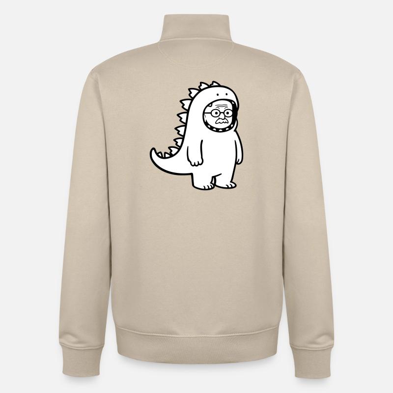 Karnevalmuffel Opa - Unisex Organic Zip Sweatshirt von Stanley/Stella - Cremebeige
