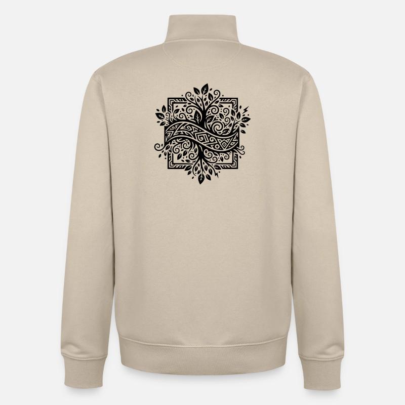 NoxstyllT1 - Sweat zippé unisexe en coton bio Stanley/Stella - beige crème