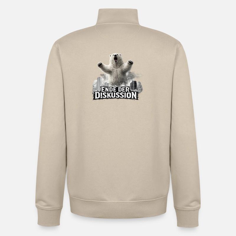 Fin de la discussion : Bear - Sweat zippé unisexe en coton bio Stanley/Stella - beige crème
