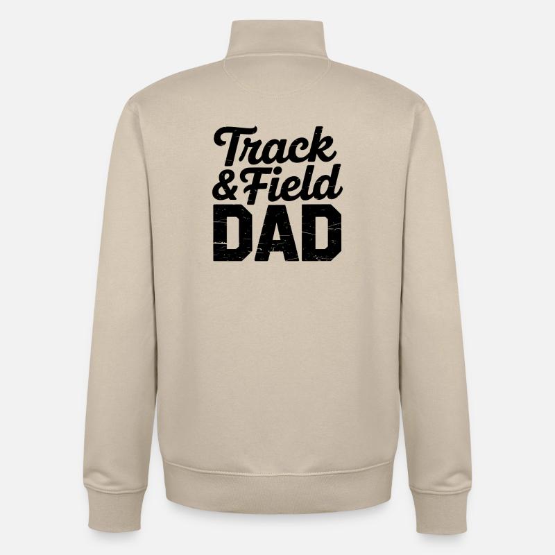 Leichtathletik Sprüche Leichtathletik Geschenk - Unisex Organic Zip Sweatshirt von Stanley/Stella - Cremebeige