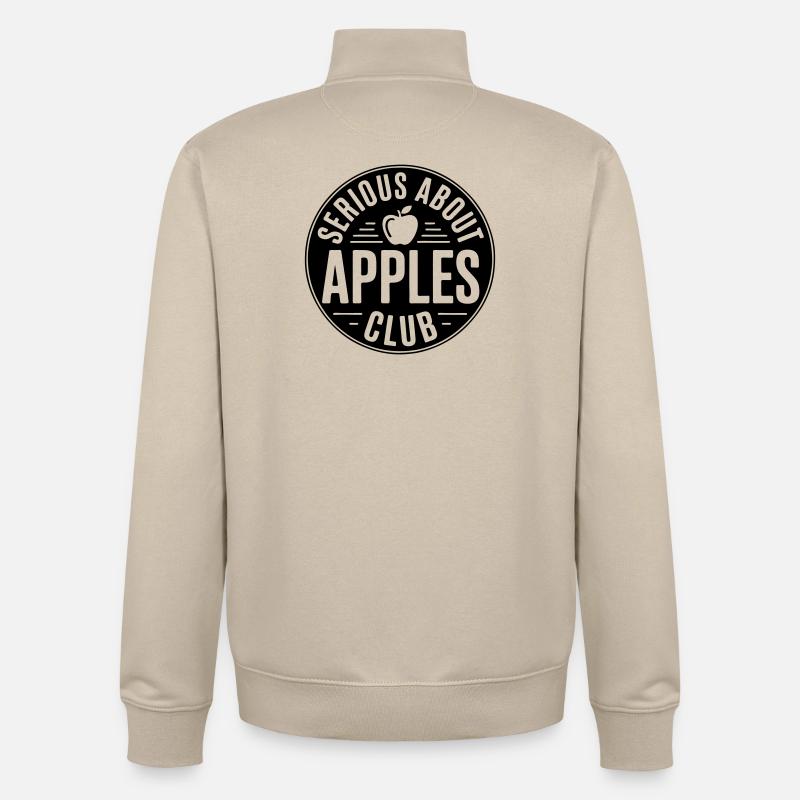 Äpfel - Serious about apples club - Unisex Organic Zip Sweatshirt von Stanley/Stella - Cremebeige