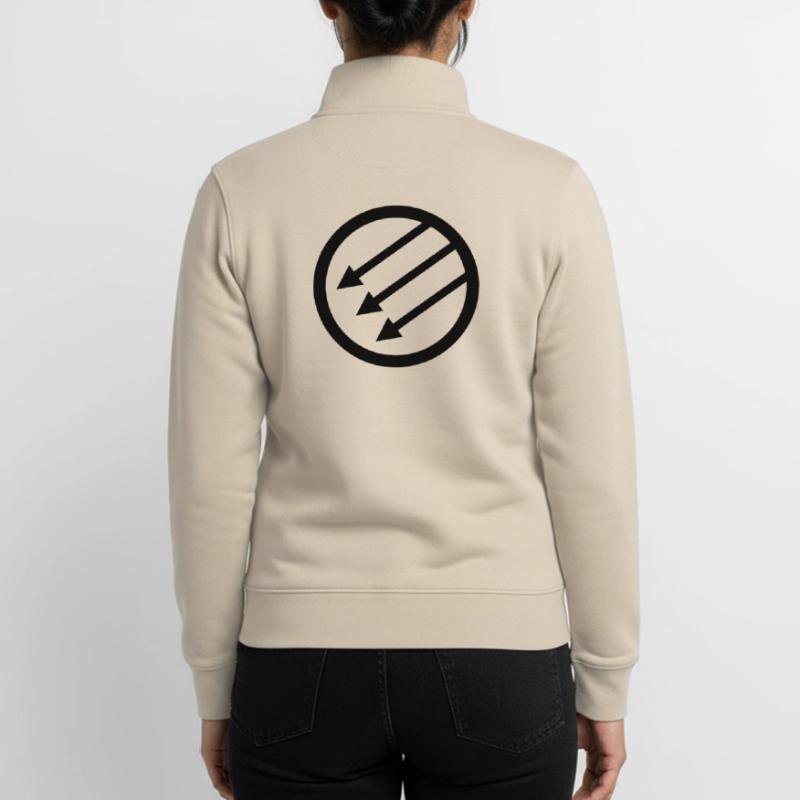 Front de fer / Front de l’Eiserne / Järnfronten Sweat zippé unisexe en coton bio Stanley/Stella