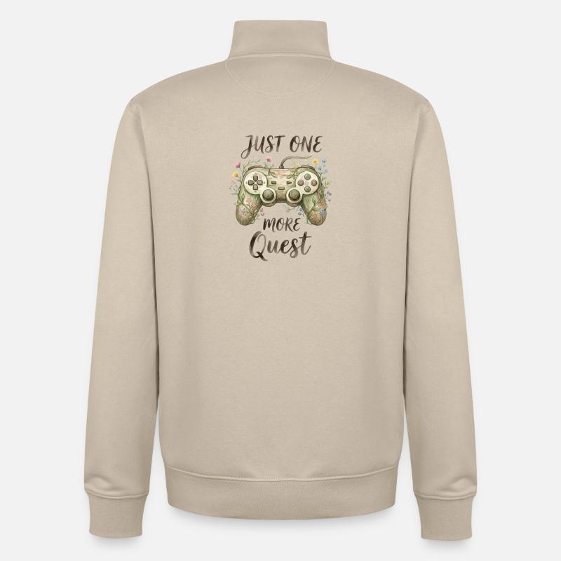 Nur noch eine Quest Botanischer Controller - Unisex Organic Zip Sweatshirt von Stanley/Stella - Cremebeige