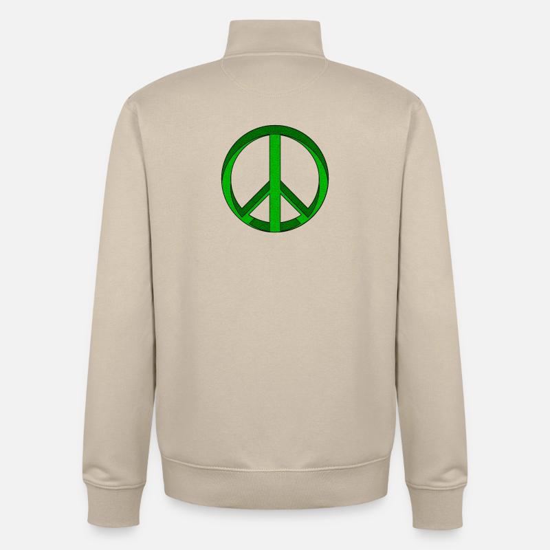 Logopit_1772057334849 - Unisex Organic Zip Sweatshirt von Stanley/Stella - Cremebeige