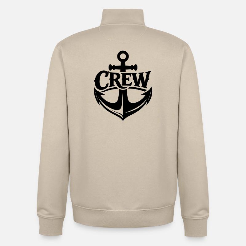 Schiffscrew - Unisex Organic Zip Sweatshirt von Stanley/Stella - Cremebeige
