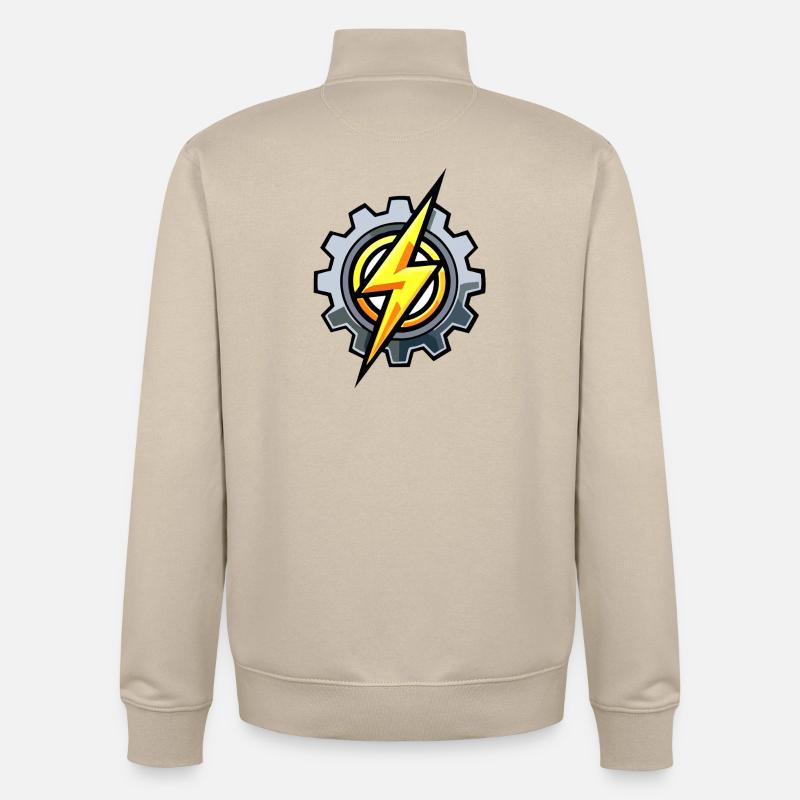 Gear Blitz – Electrical Engineering & Mechanics - Unisex Organic Zip Sweatshirt by Stanley/Stella - desert dust
