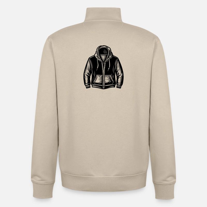 Kapuzenpullover - Unisex Organic Zip Sweatshirt von Stanley/Stella - Cremebeige