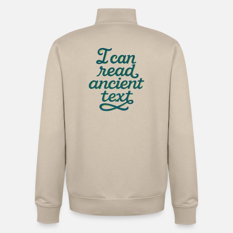 Antikes Script Tee - Unisex Organic Zip Sweatshirt von Stanley/Stella - Cremebeige