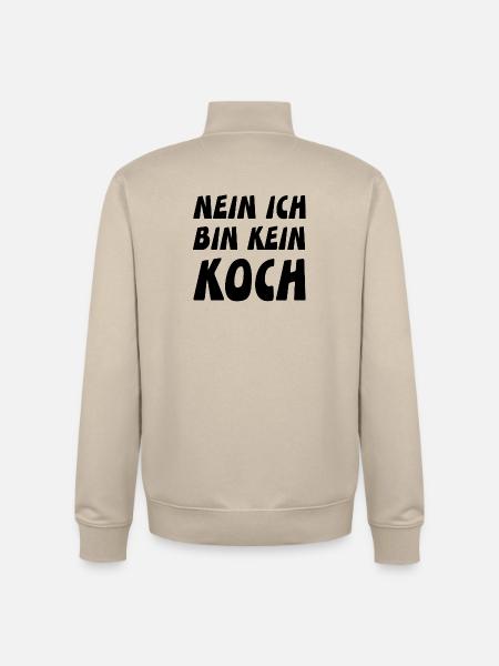 Koch - Unisex Organic Zip Sweatshirt von Stanley/Stella - Cremebeige
